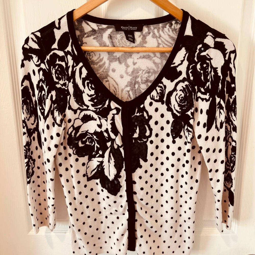 White House Black Market 3/4 Sleeve Cardigan
